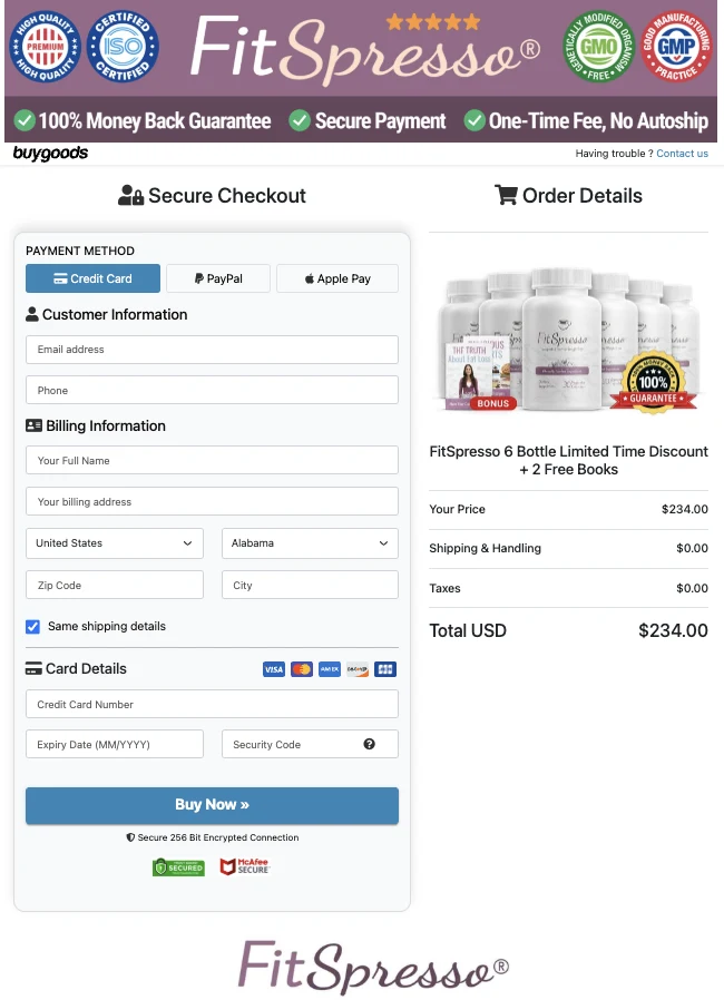 fitspresso-order-page
